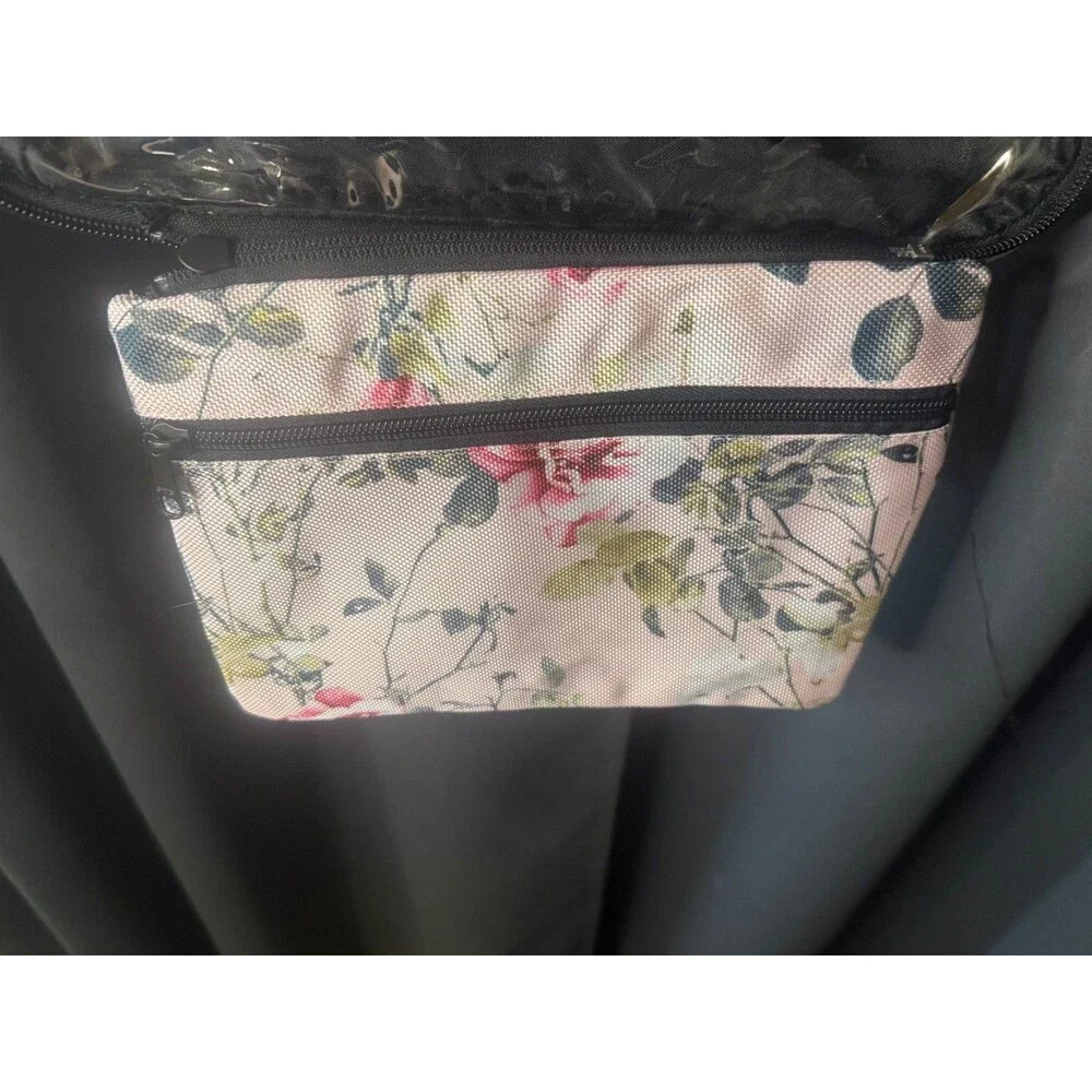 Bang & Carson Hanging Travel Toiletry Storage Bag Light Pink Floral   NWT